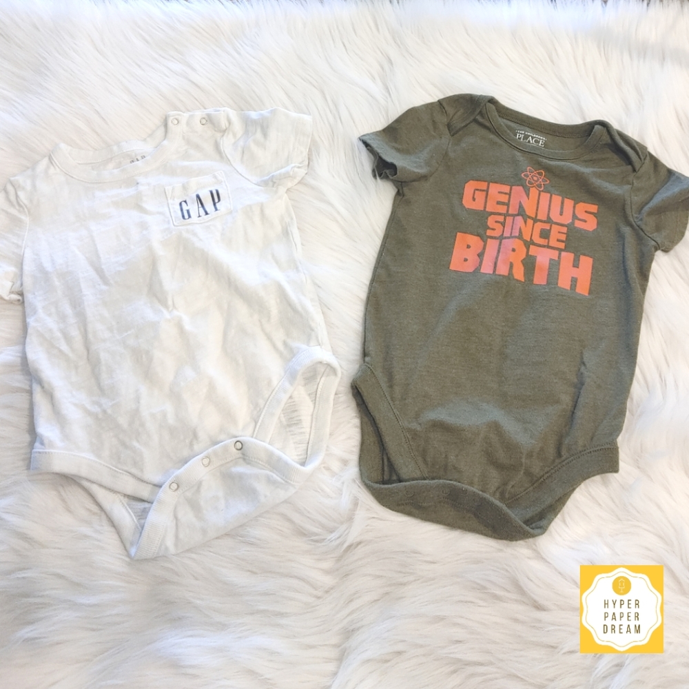 🔴5x$25 - Short Sleeve Bodysuit Set K58